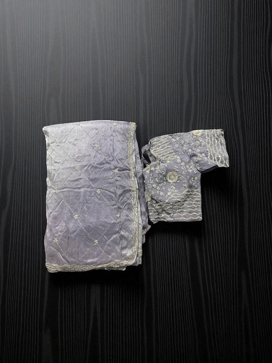 Designer Saree with Ready Blouse, Cultural Wear for Women, Aug13 - Saree Ghor Charlotte