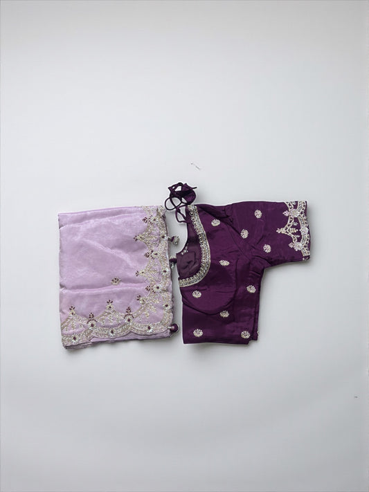 Designer Saree with Ready Blouse, Cultural Wear for Women, Aug20 - Saree Ghor Charlotte