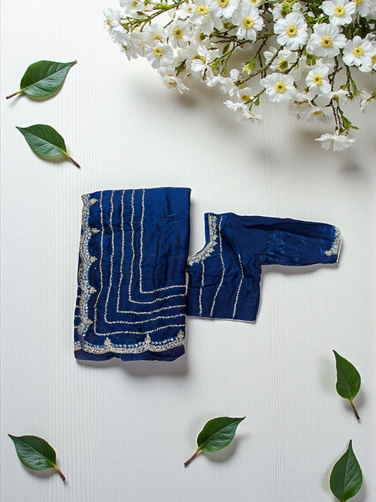 Designer Saree with Ready Blouse, Cultural Wear for Women, Aug32 - Saree Ghor Charlotte