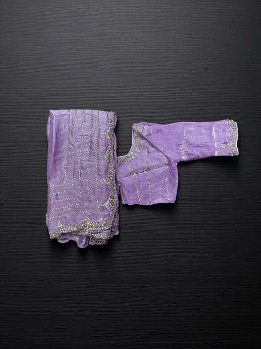 Designer Saree with Ready Blouse, Cultural Wear for Women, Aug33 - Saree Ghor Charlotte