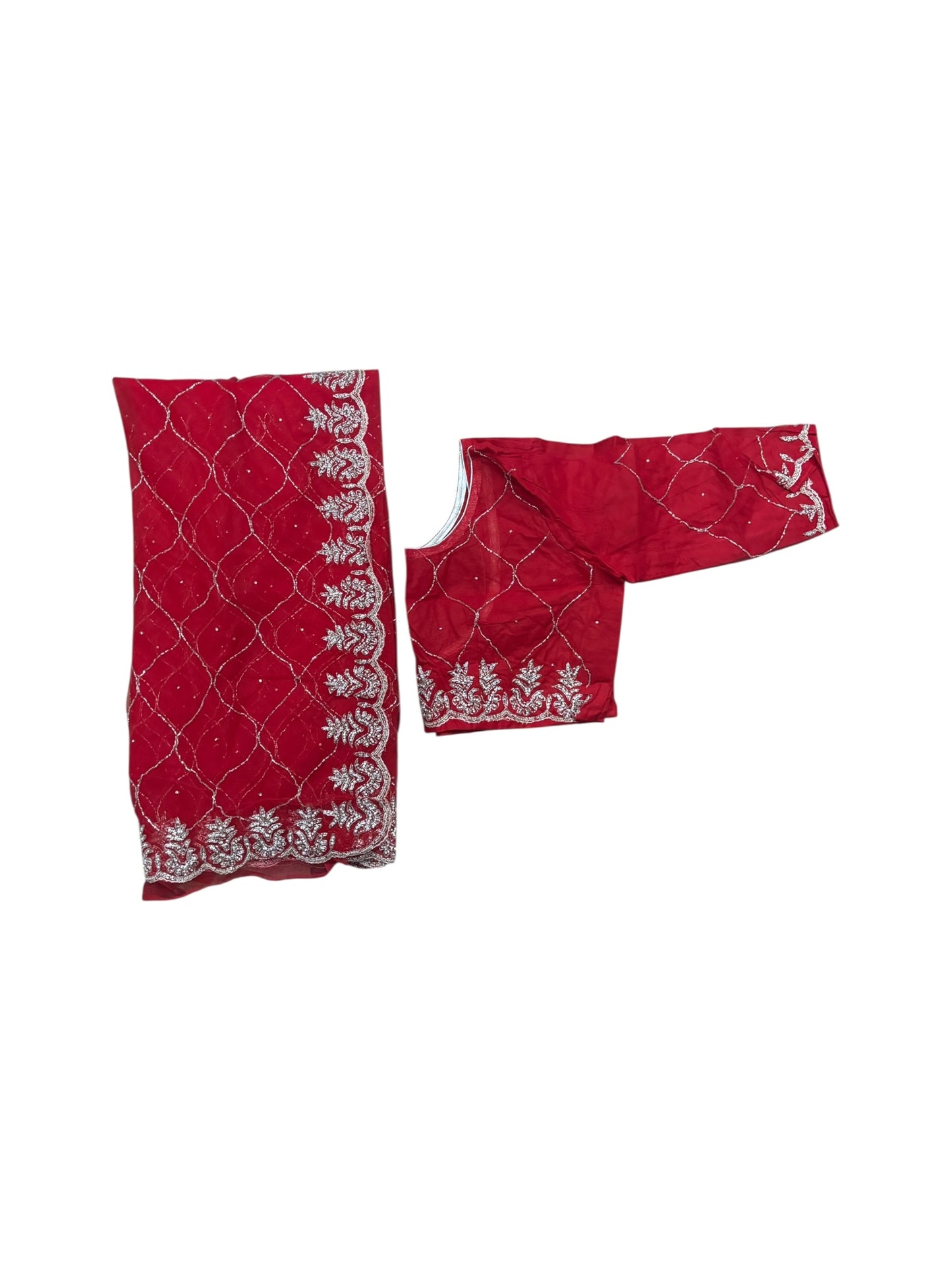 Designer Net Saree with Ready Blouse, Cultural Wear for Women, Aug41 - Saree Ghor Charlotte