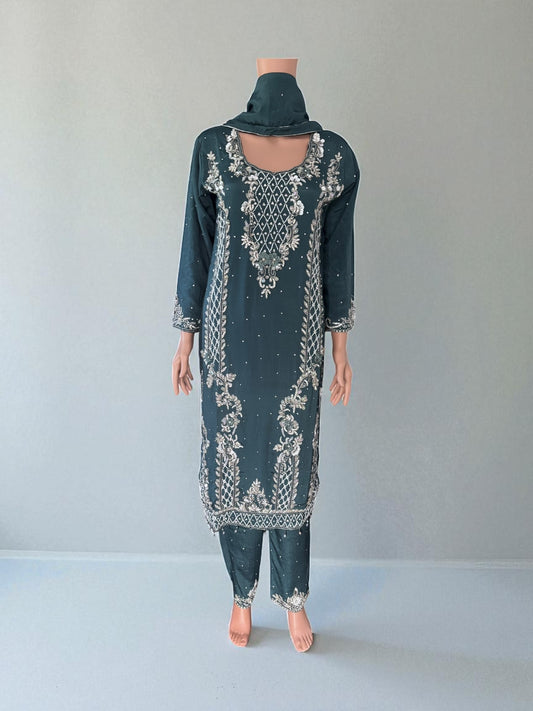 Heavy Work Salwar Kameez, Cultural Wear for Women, Aug23 - Saree Ghor Charlotte