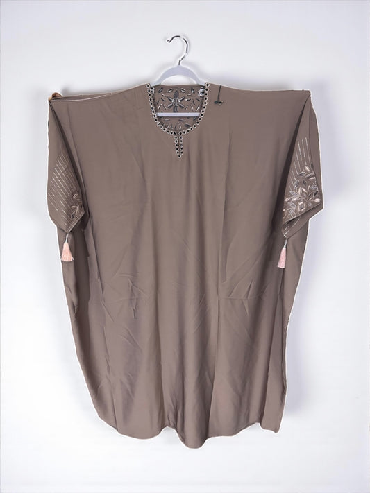 Women’s Kaftan Abaya, Modest Islamic Dress, Aug58 - Saree Ghor Charlotte