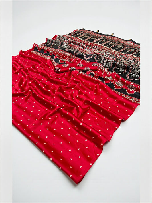 Semi Modal Traditional Saree, Cultural Wear for Women