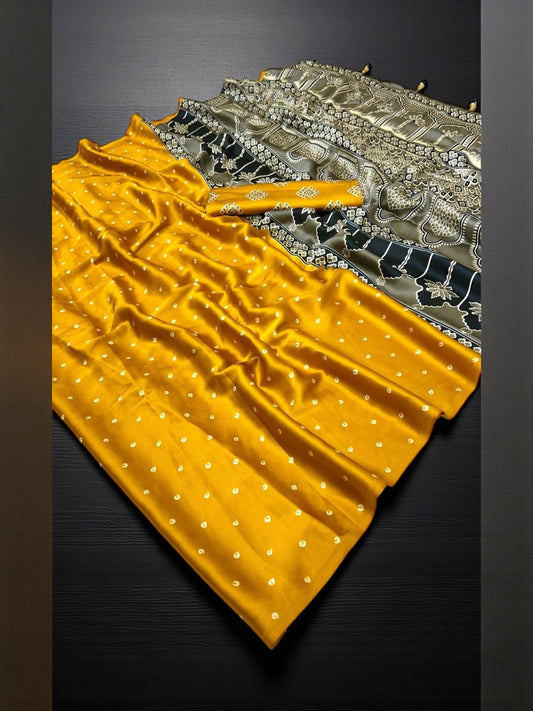 Semi Modal Traditional Saree, Cultural Wear for Women