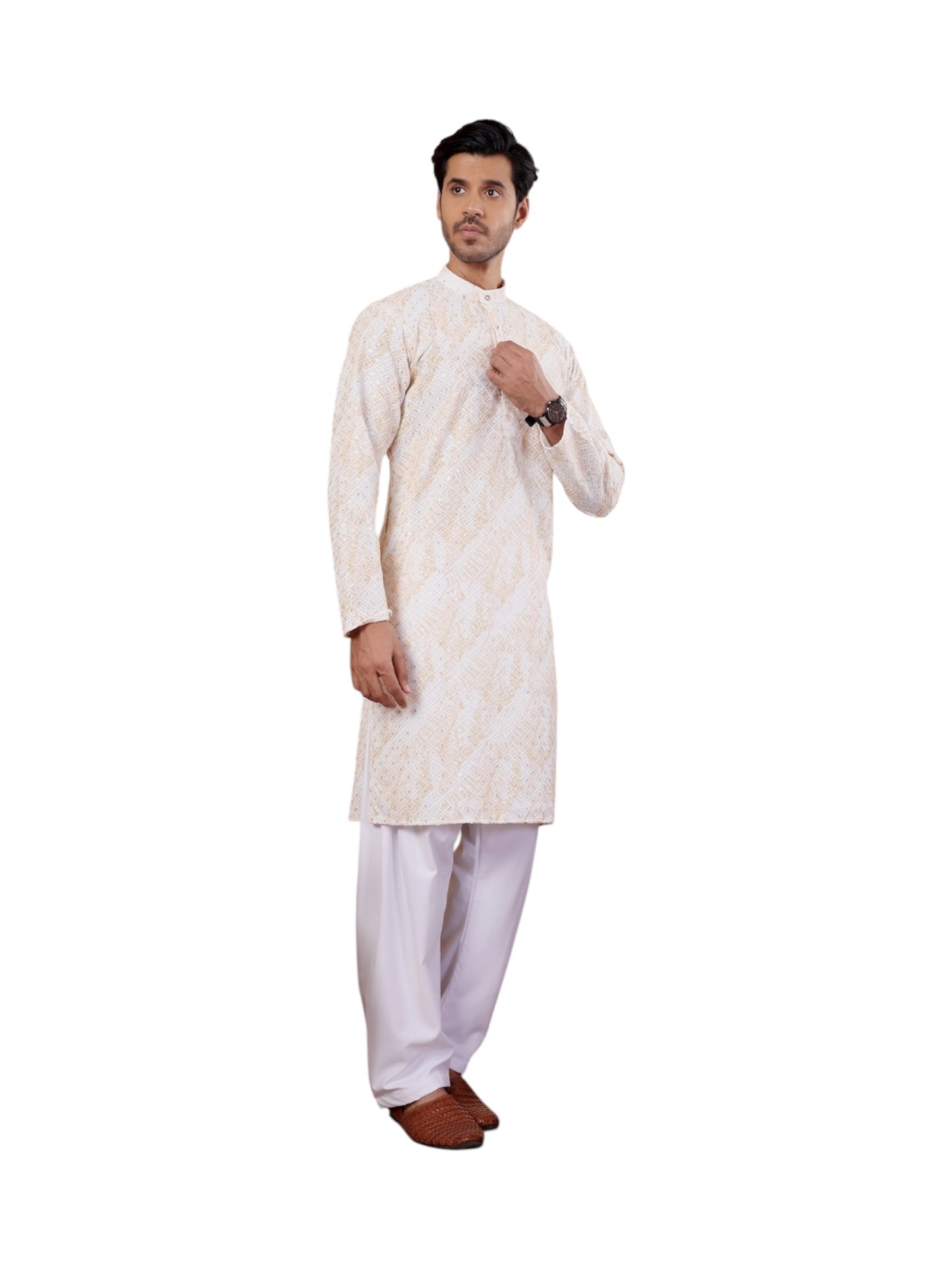 Traditional Men's Kurta Pajama Set– Cultural Wear for Men