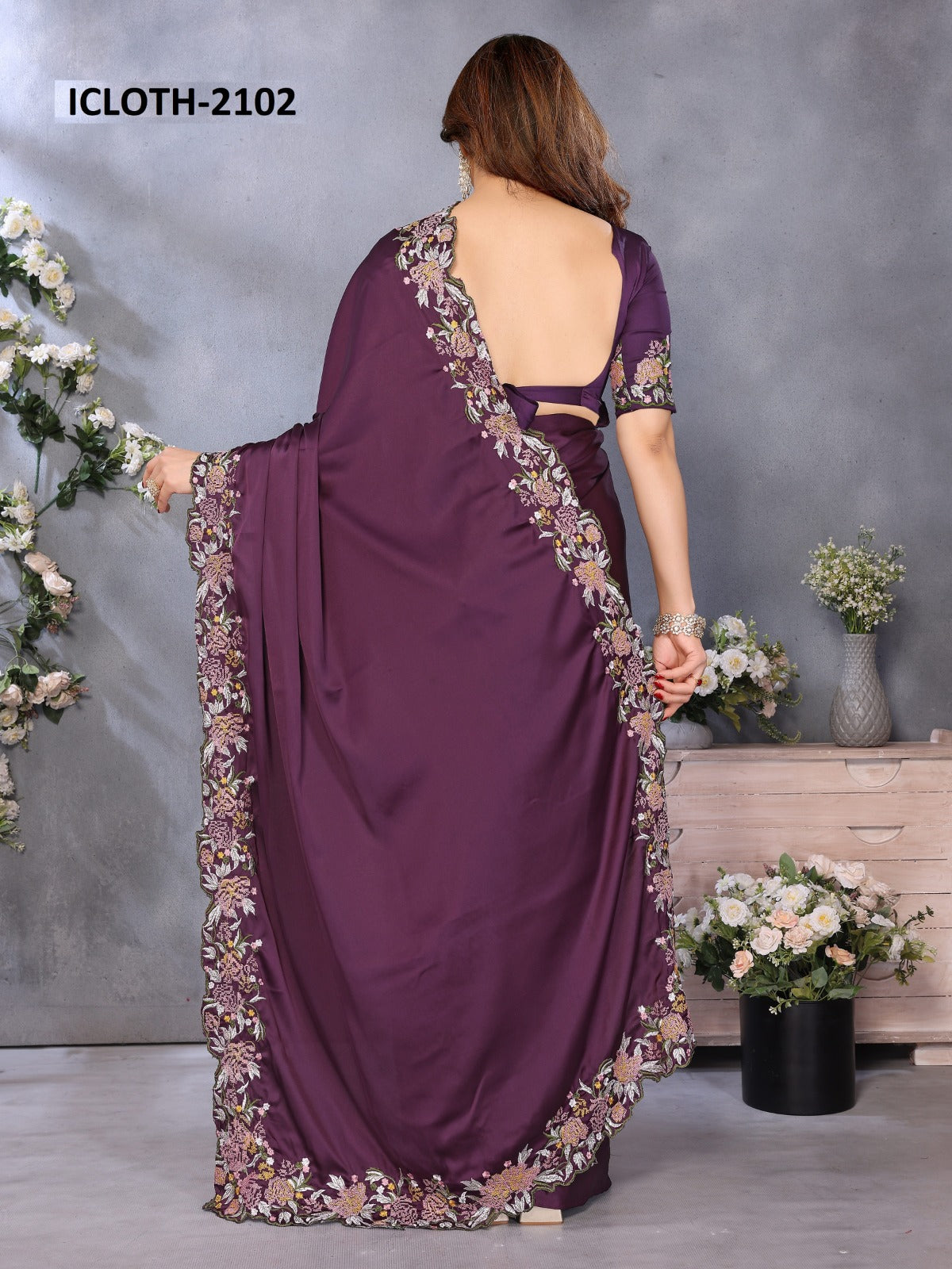 Satin Traditional Saree, Cultural Wear for Women