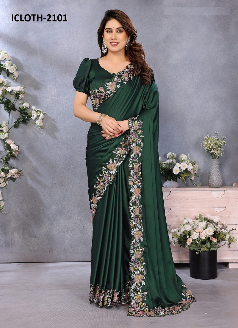 Satin Traditional Saree, Cultural Wear for Women