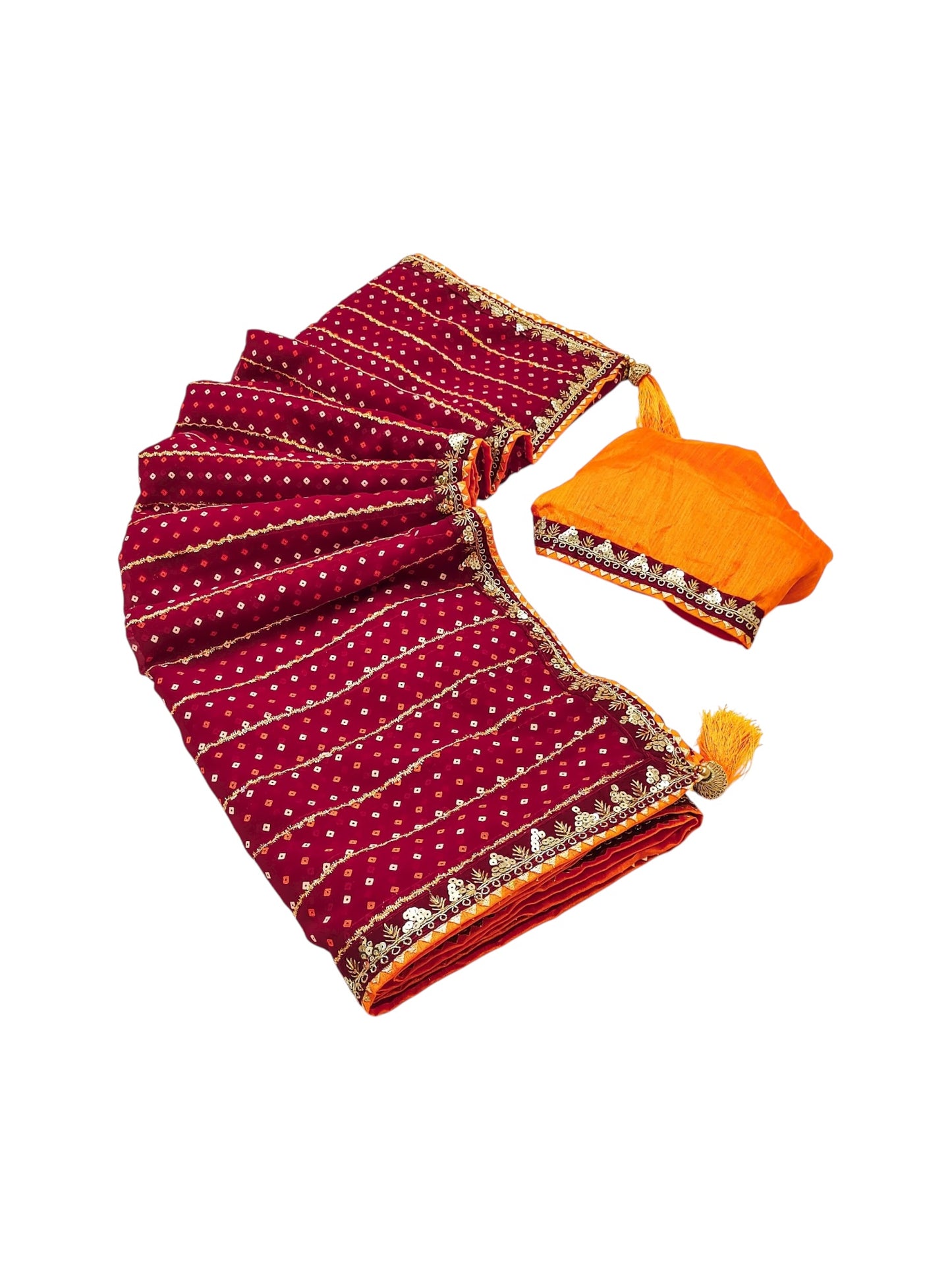 Georgette Blooming Traditional Saree, Cultural Wear for Women