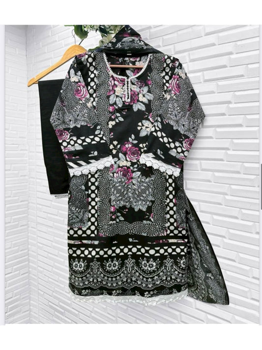 Cotton Printed Traditional Salwar Kameez, Cultural Wear for Women