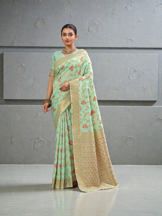 Banarasi Silk Traditional Saree, Cultural Wear for Women