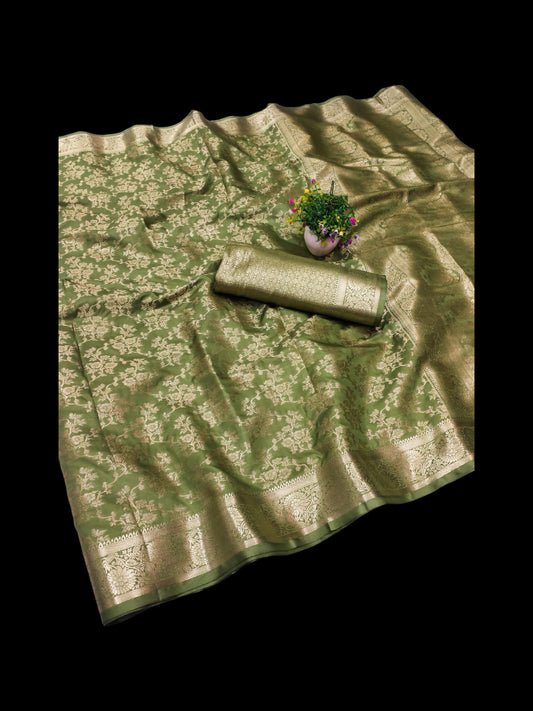 Mercerised Soft silkTraditional Saree, Cultural Wear for Women