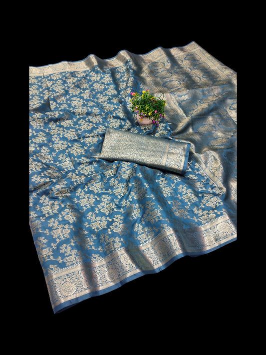 Mercerised Soft silkTraditional Saree, Cultural Wear for Women