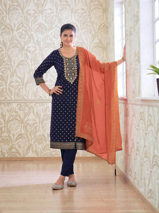 Rayon Printed Traditional Salwar Kameez, Cultural Wear for Women