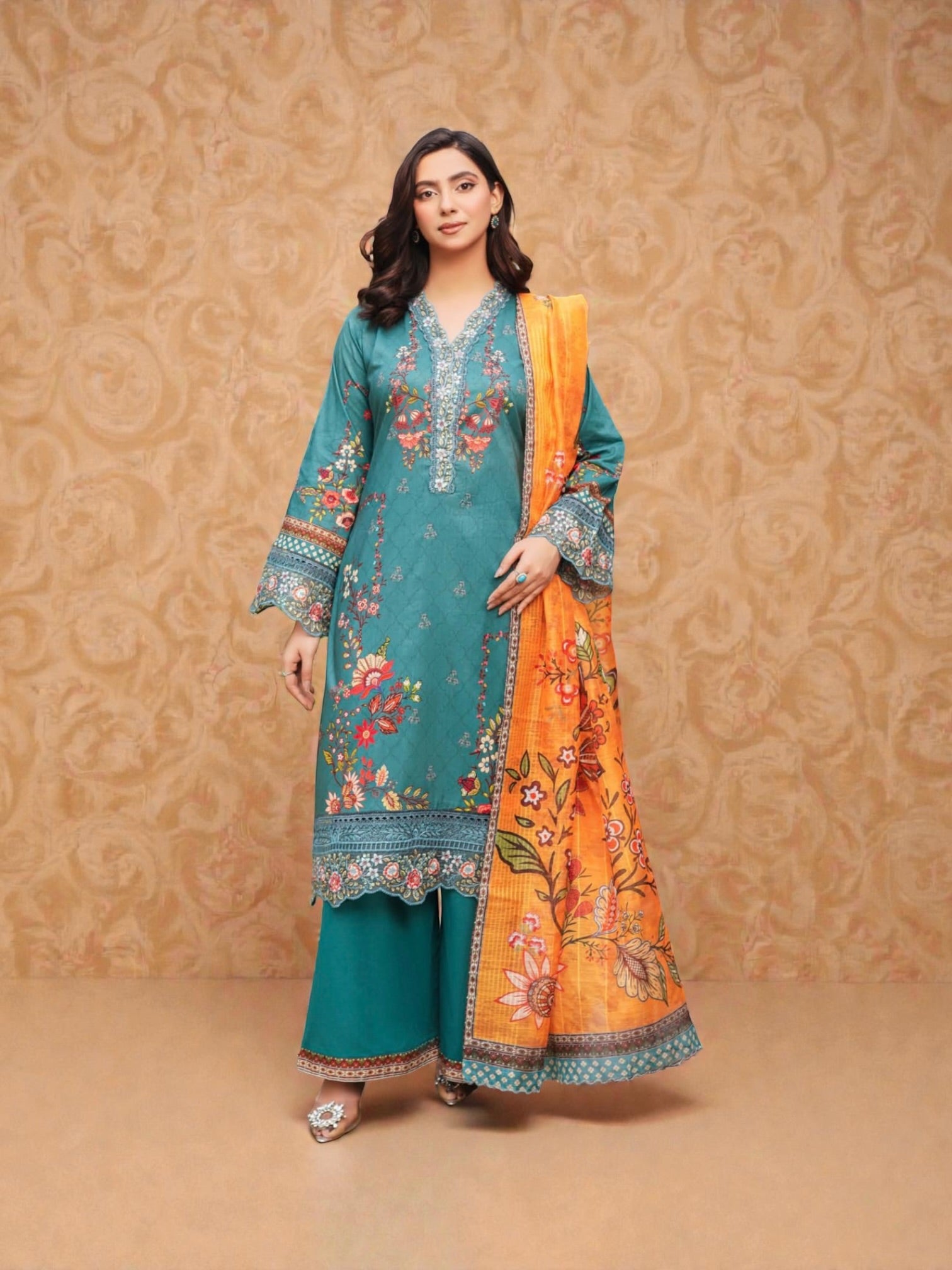 typical pakistani dress Traditional Cotton Salwar Kameez, Cultural Wear for Women 36 Can I request a Womens Dresses Black Denim Swatch:#BBD3DE Dress length:Extra-Length