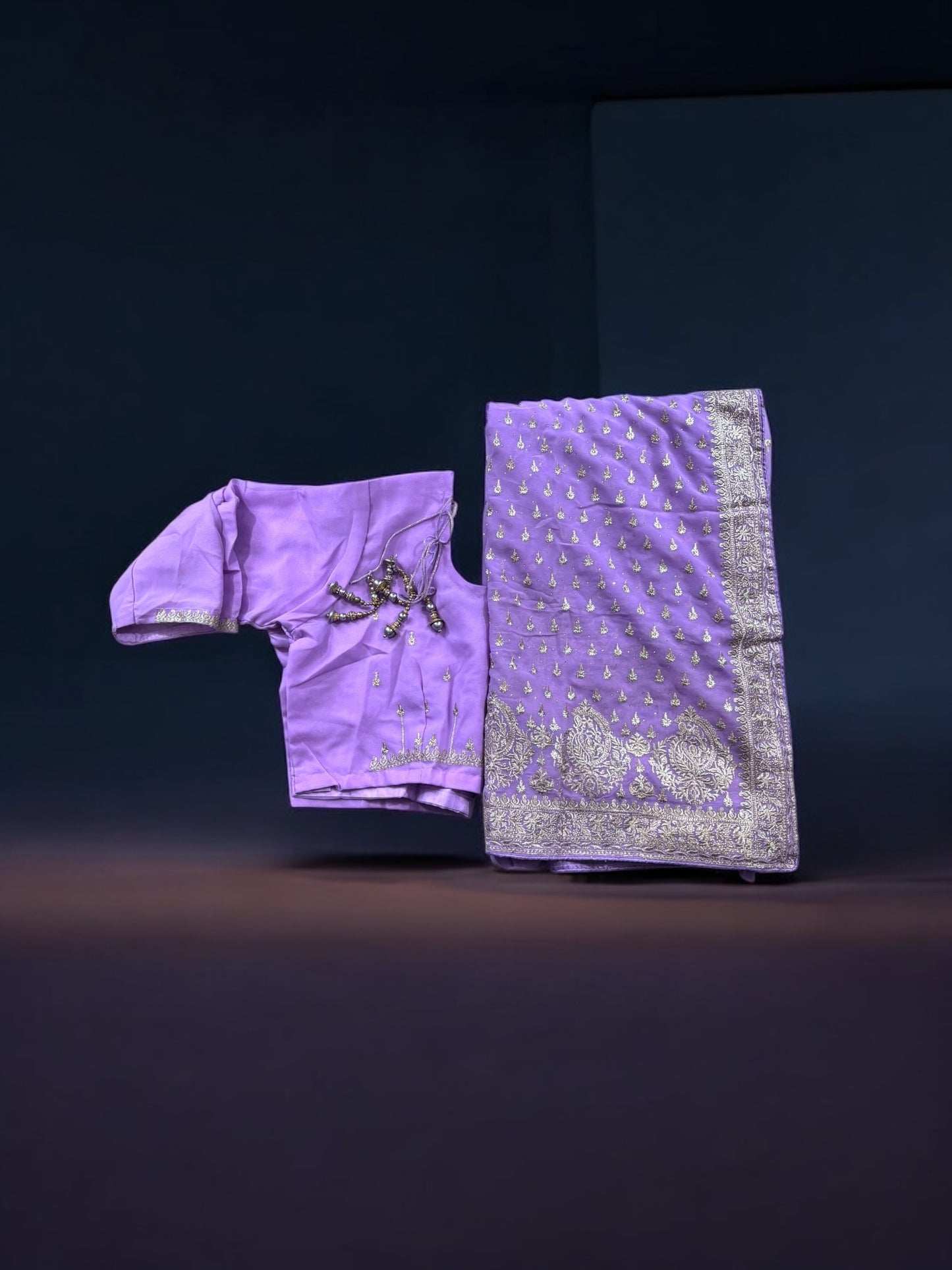 Traditional Designer Saree with Ready Blouse– Ethnic Wear for Women- 305