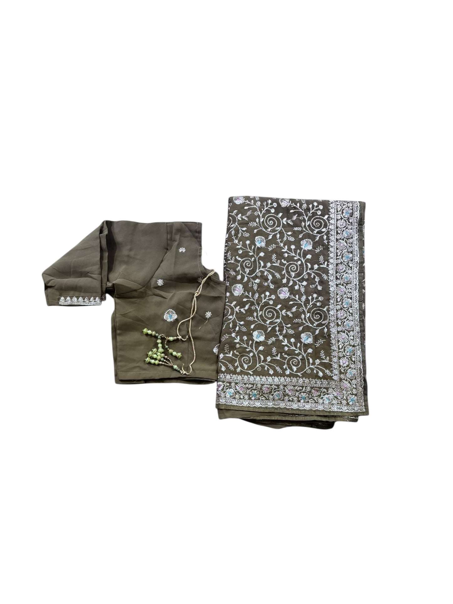Traditional Designer Saree with Ready Blouse– Ethnic Wear for Women- 306