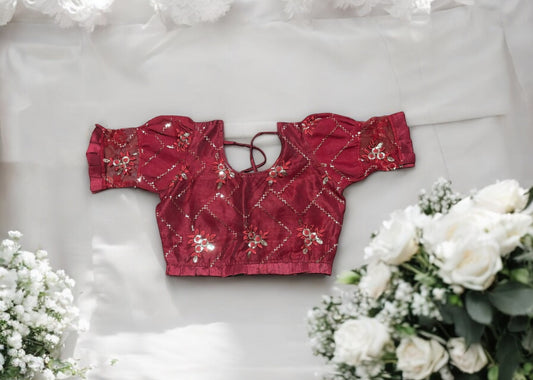 Traditional Ready Made Blouse for Saree, Cultural Wear for Women, 02 - Saree Ghor Charlotte