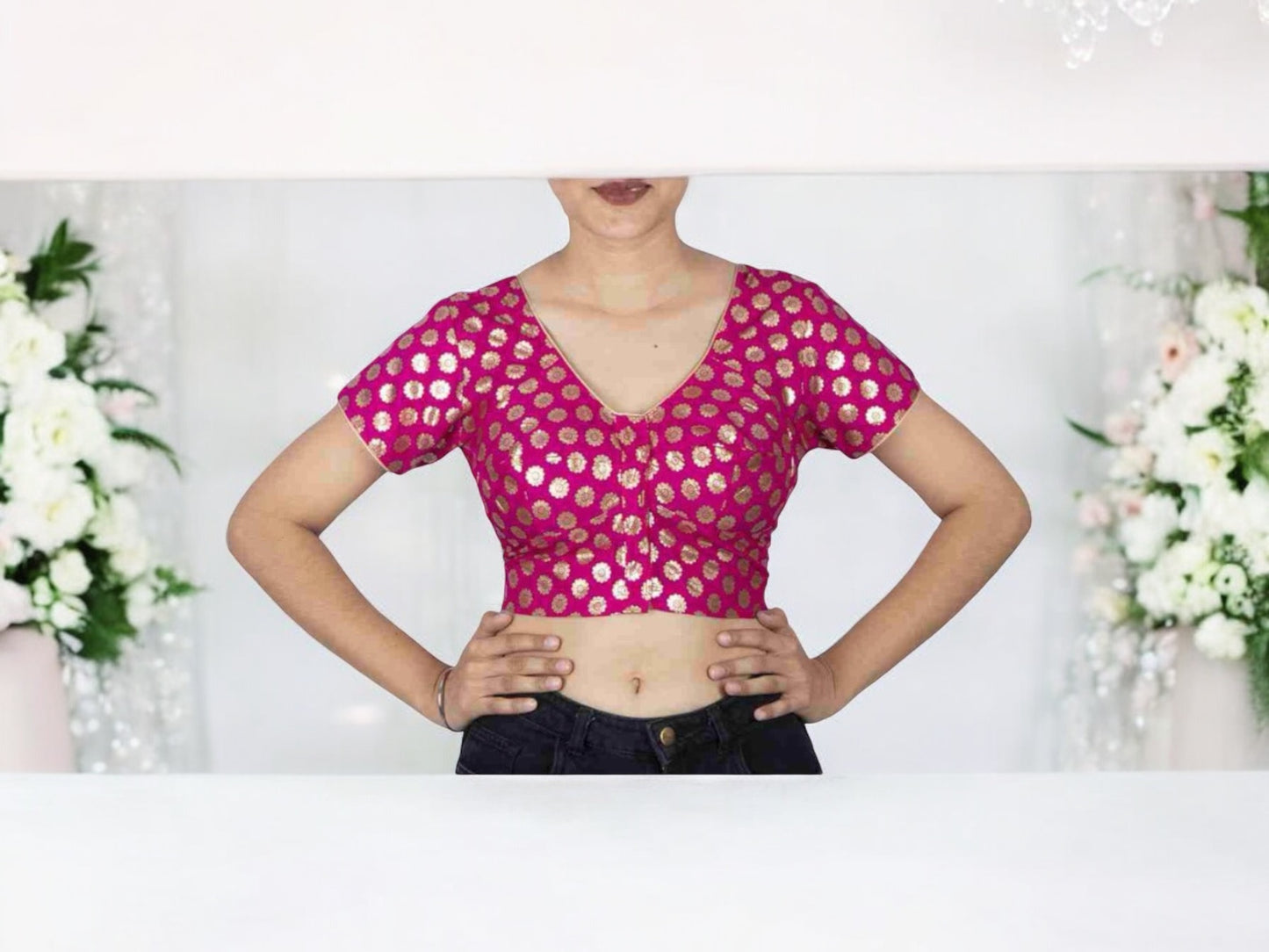 Traditional Ready Made Blouse for Saree – Ethnic Wear for Women - 102 - Saree Ghor Charlotte