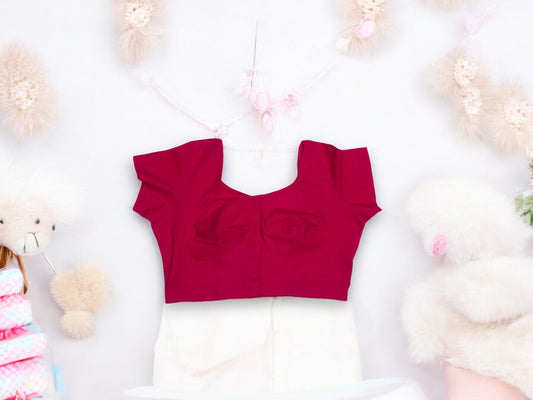 Rani Pink Traditional Ready Made Blouse for Saree, Cultural Wear for Women, 1034 - Saree Ghor Charlotte