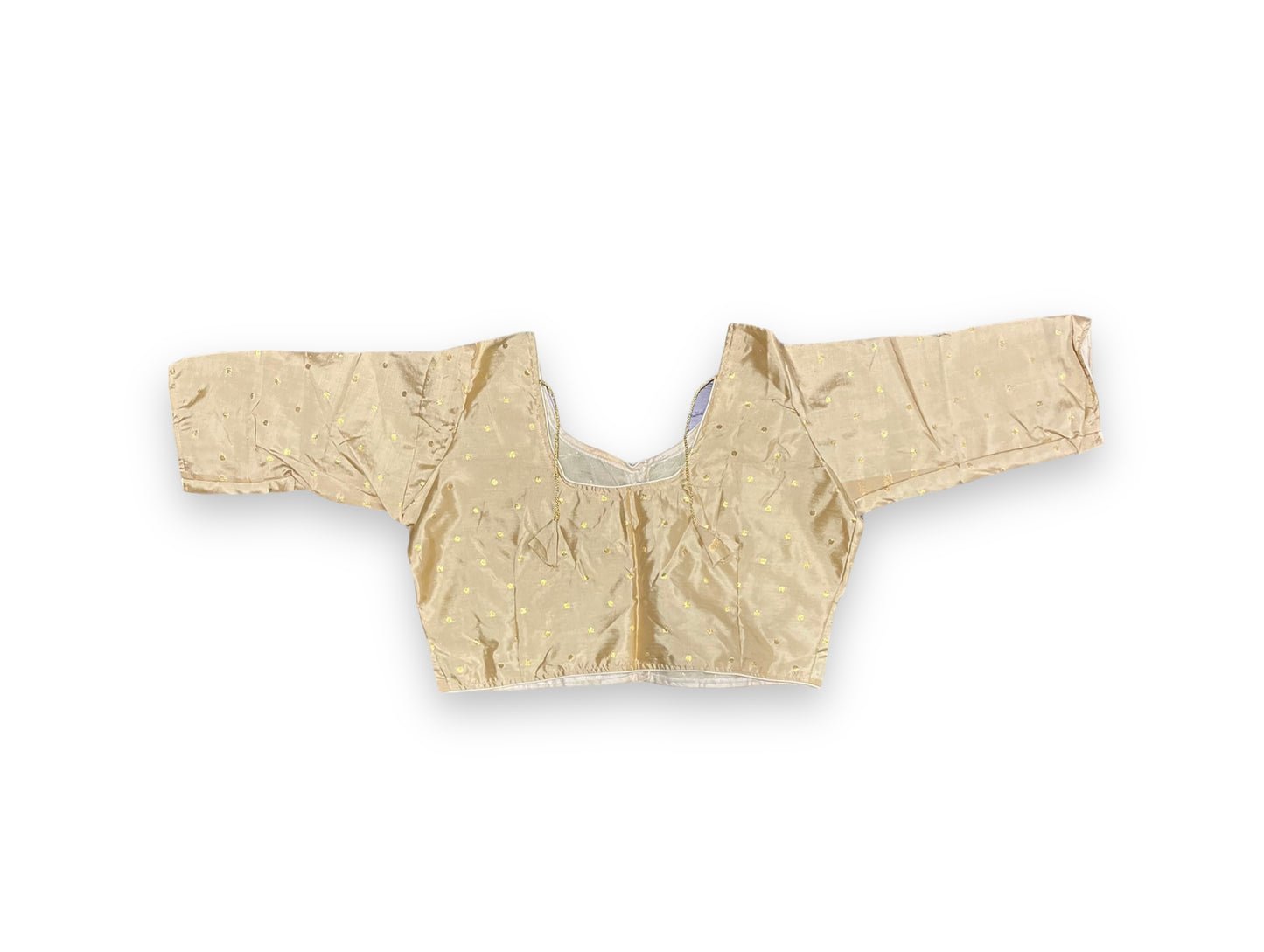 Golden Traditional Ready Made Blouse for Saree, Cultural Wear for Women, 067 - Saree Ghor Charlotte