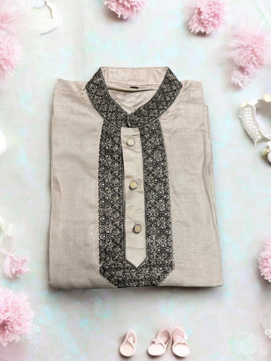 Boys Soft Comfortable Cotton, Traditional Kurta for Boys, Cultural Wear, 02 - Saree Ghor Charlotte