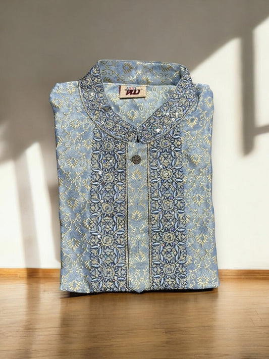 Boys Soft Comfortable Traditional Kurta for Boys, Cultural Wear, 01 - Saree Ghor Charlotte