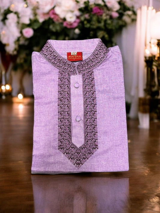 Traditional Comfortable Boys Soft Cotton Kurta, 05 - Saree Ghor Charlotte