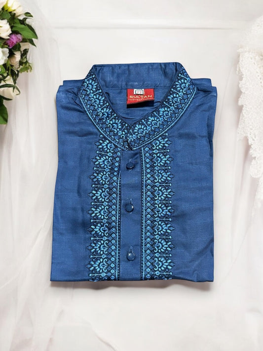 Traditional Comfortable Boys Soft Cotton Kurta 07 - Saree Ghor Charlotte