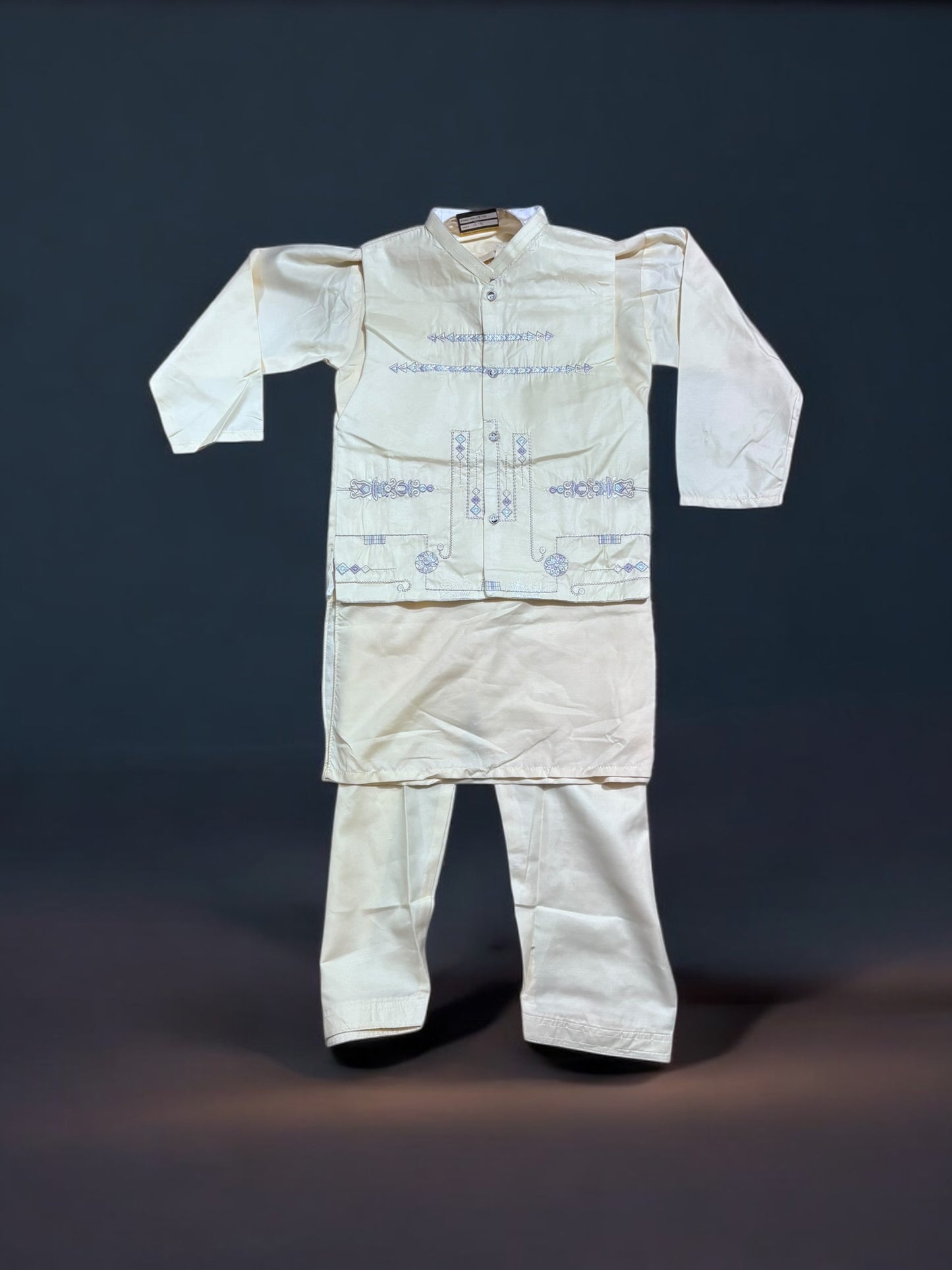 Traditional Kurta, Pajama and Coat Set for Boys - Ethnic Wear- 310 - Saree Ghor Charlotte
