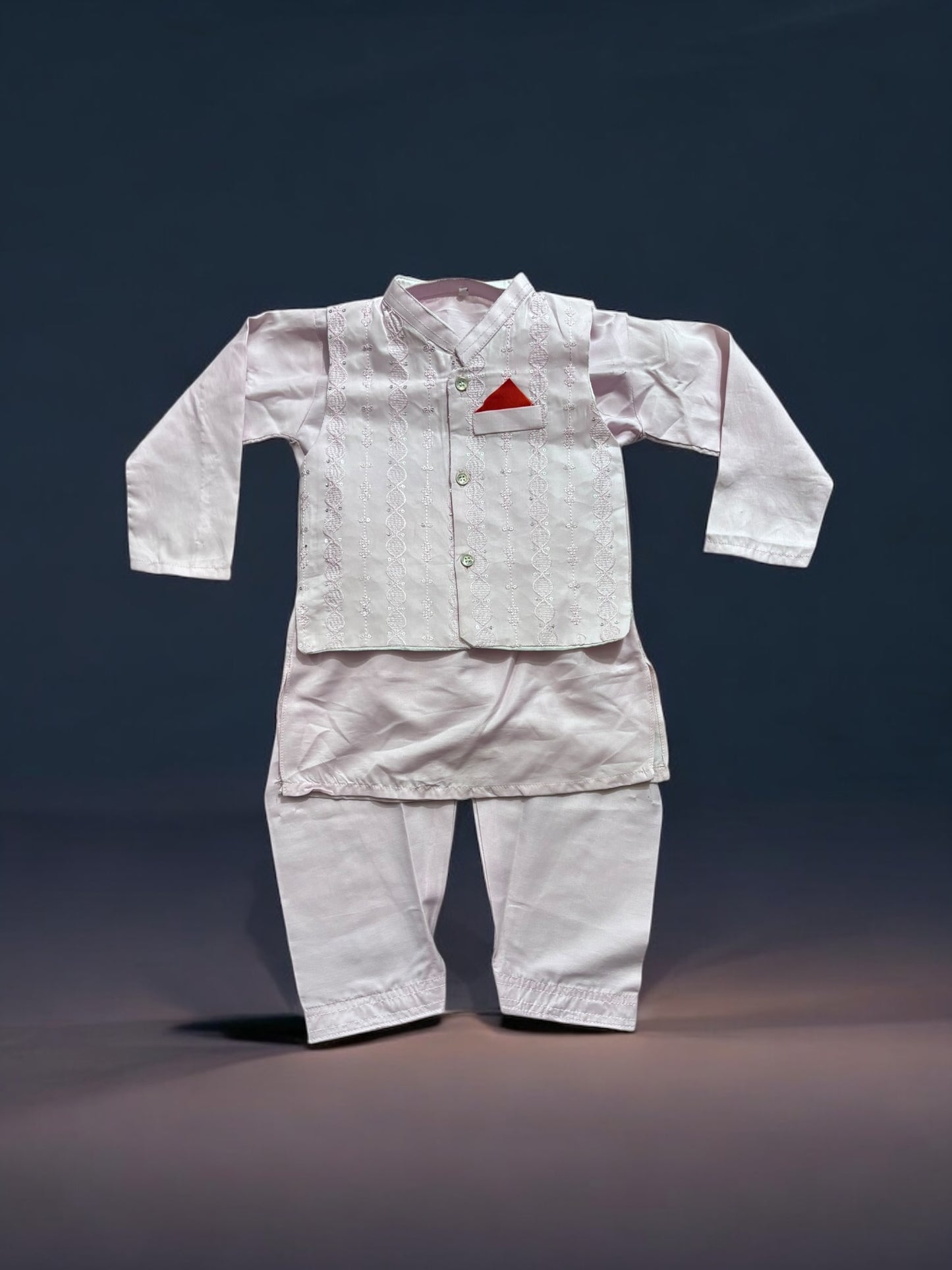 Traditional Kurta, Pajama and Coat Set for Boys, Cultural Wear, 319 - Saree Ghor Charlotte