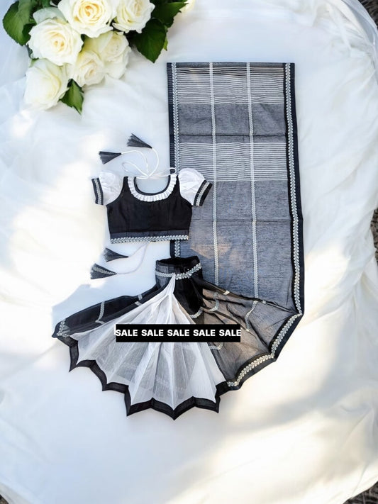 Girls Traditional Ready to Wear Saree, Cultural Wear for Kids, 103 - Saree Ghor Charlotte