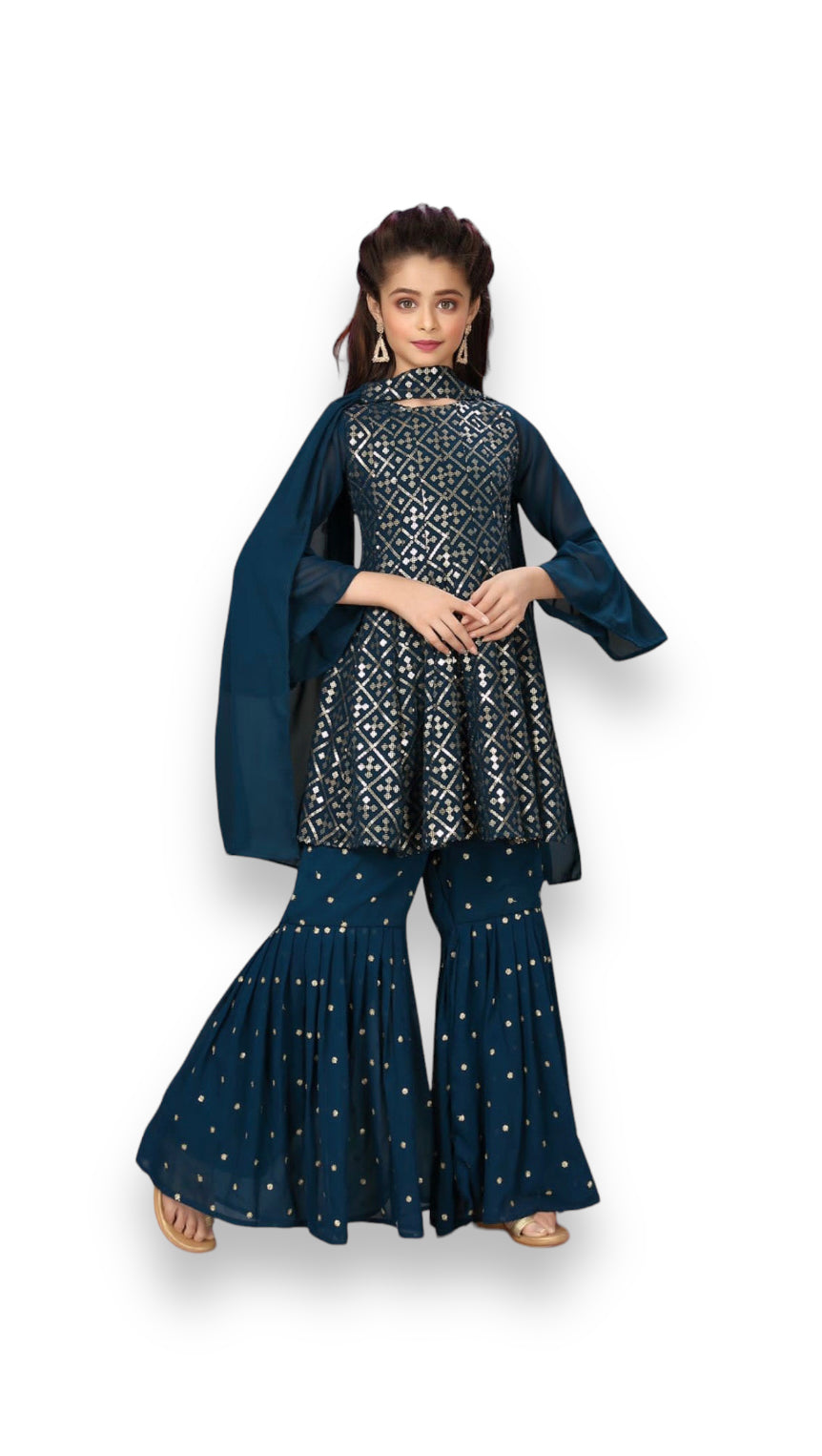 Traditional Designer Festive Wear Heavy Georgette Salwar kameez Suit for Girls - Saree Ghor Charlotte