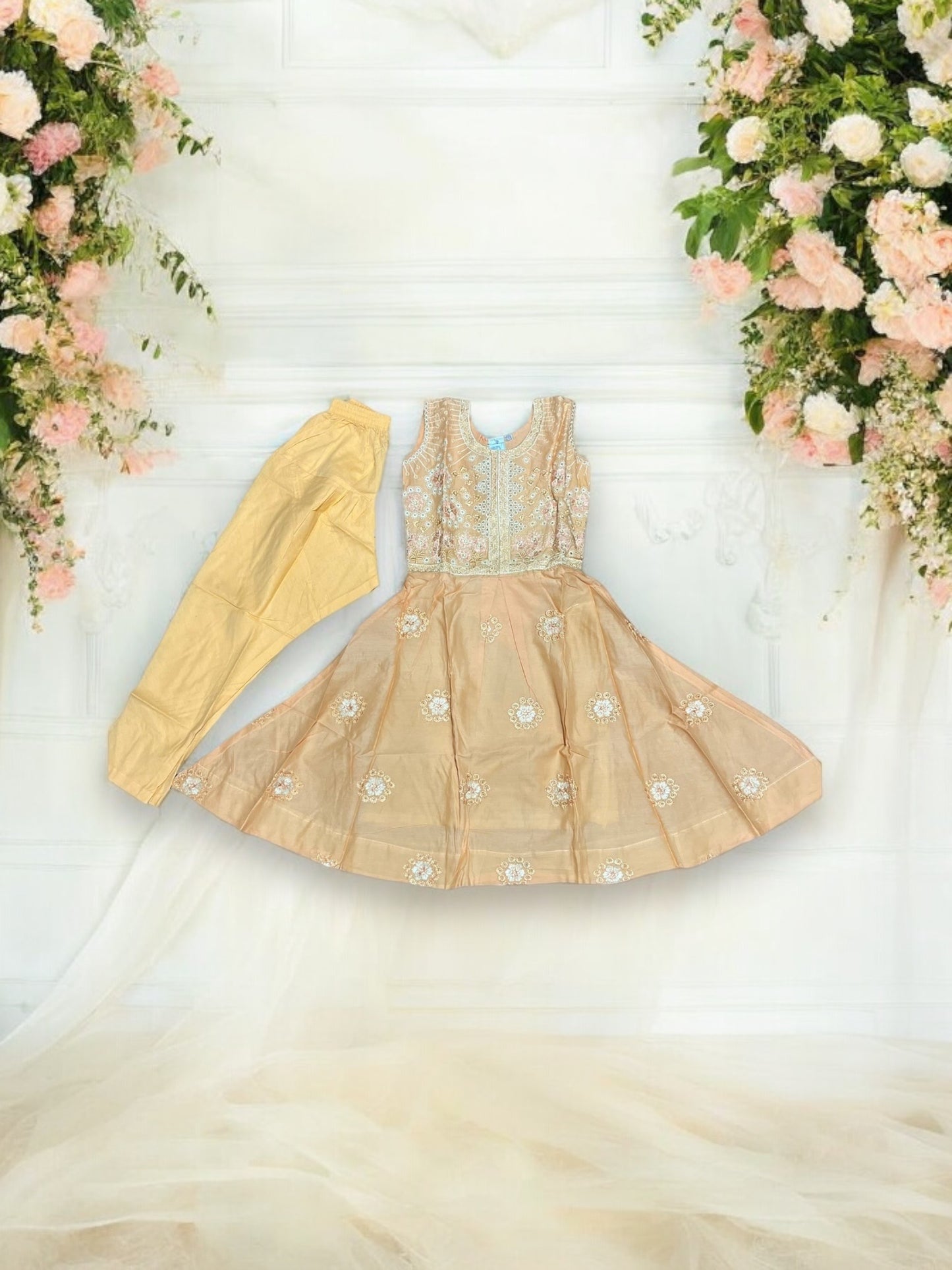 Traditional Cotton Salwar kameez Suit for Girls - Ethnic Wear for Kids - 01 - Saree Ghor Charlotte