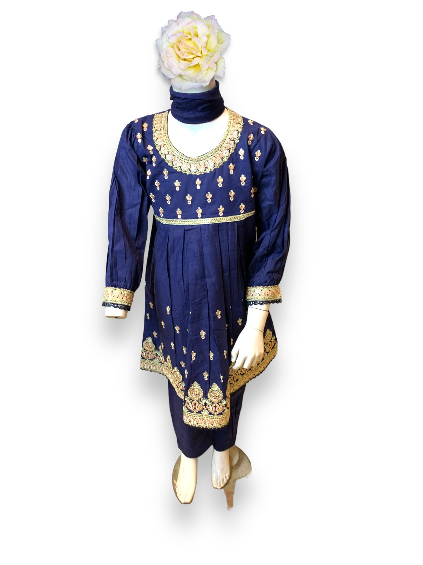 Designer Salwar Kameez for Little Girls - Elegant & Stylish Ethnic Wear-001 - Saree Ghor Charlotte