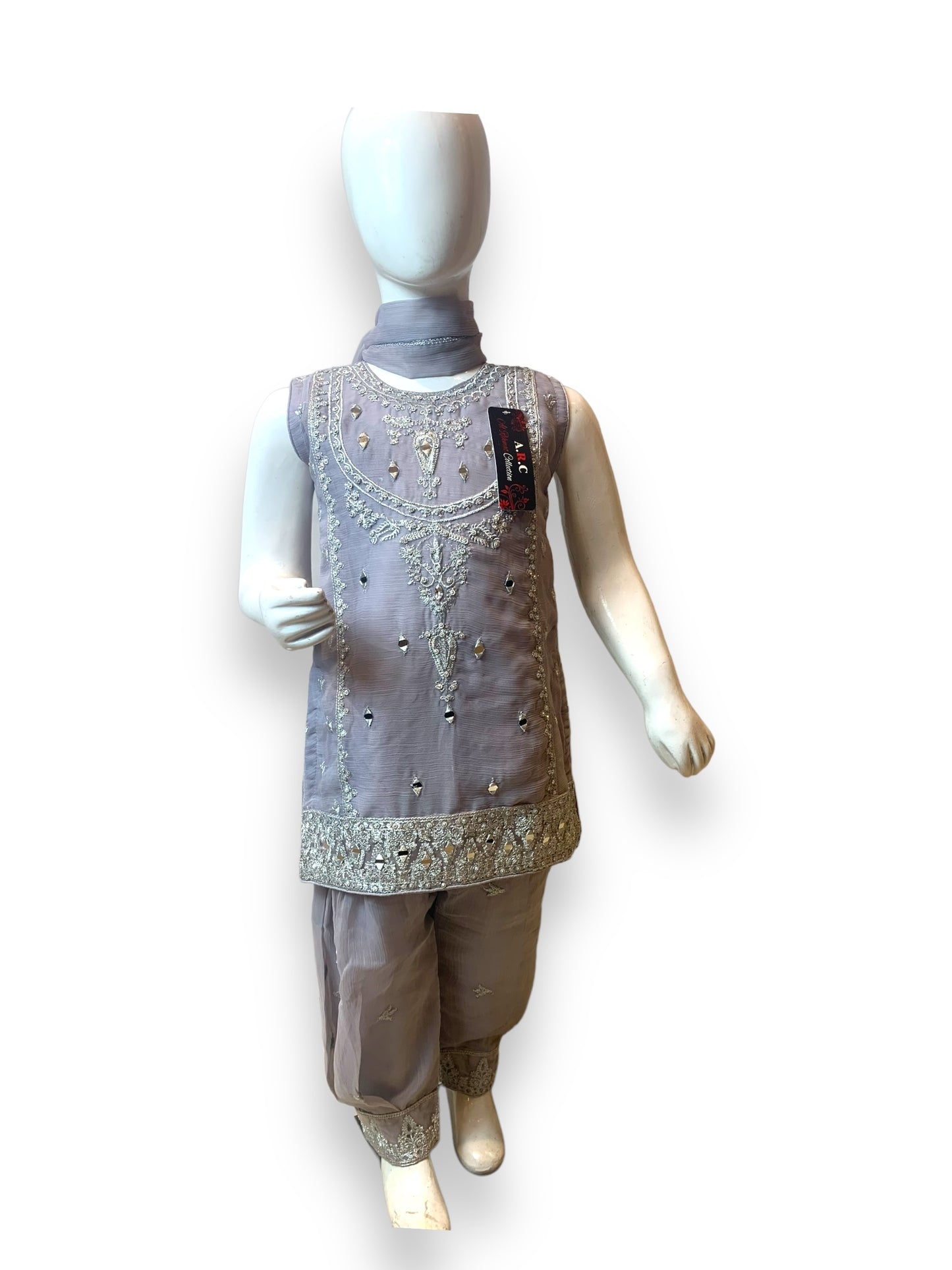 Designer Salwar Kameez for Little Girls - Elegant & Stylish Ethnic Wear-004 - Saree Ghor Charlotte