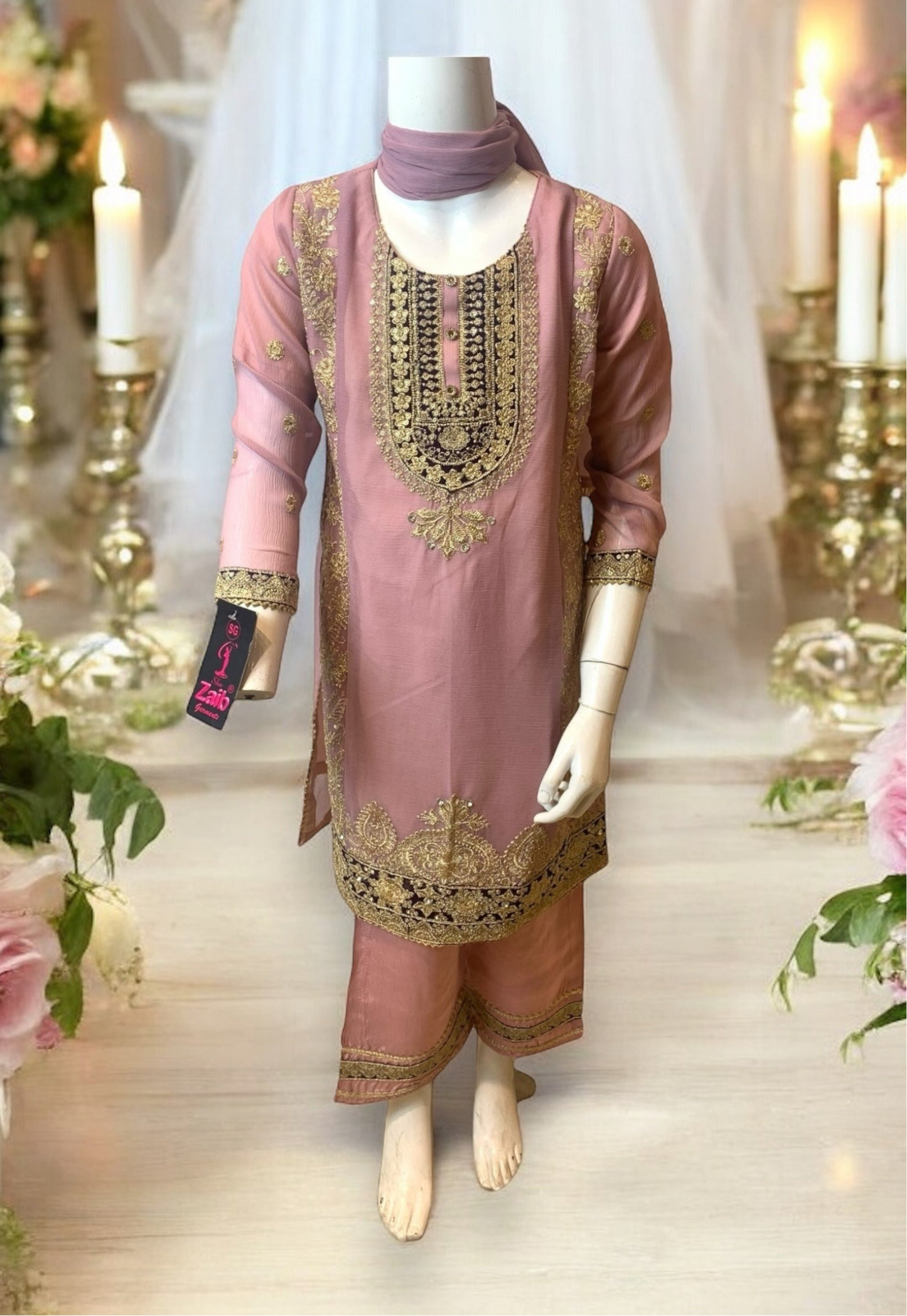 Designer Salwar Kameez for Little Girls - Elegant & Stylish Ethnic Wear-007 - Saree Ghor Charlotte
