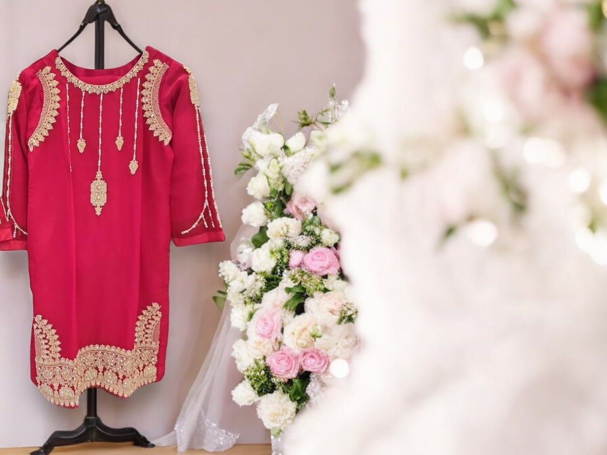 Traditional Designer Salwar Kameez for Little Girls -02- Ethnic Wear - Saree Ghor Charlotte