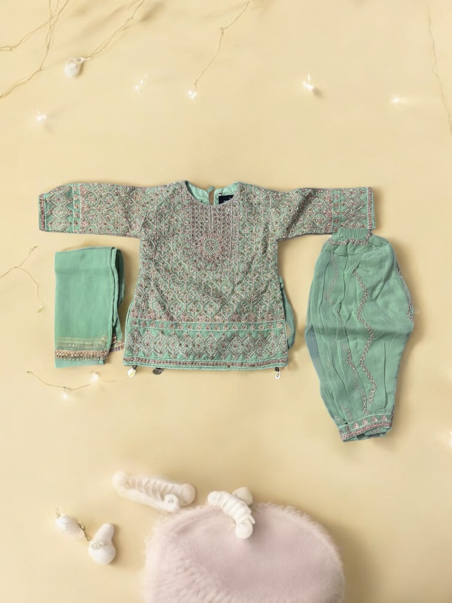 Traditional Designer Salwar Kameez for Little Girls - Elegant & Stylish Ethnic Wear- 201 - Saree Ghor Charlotte