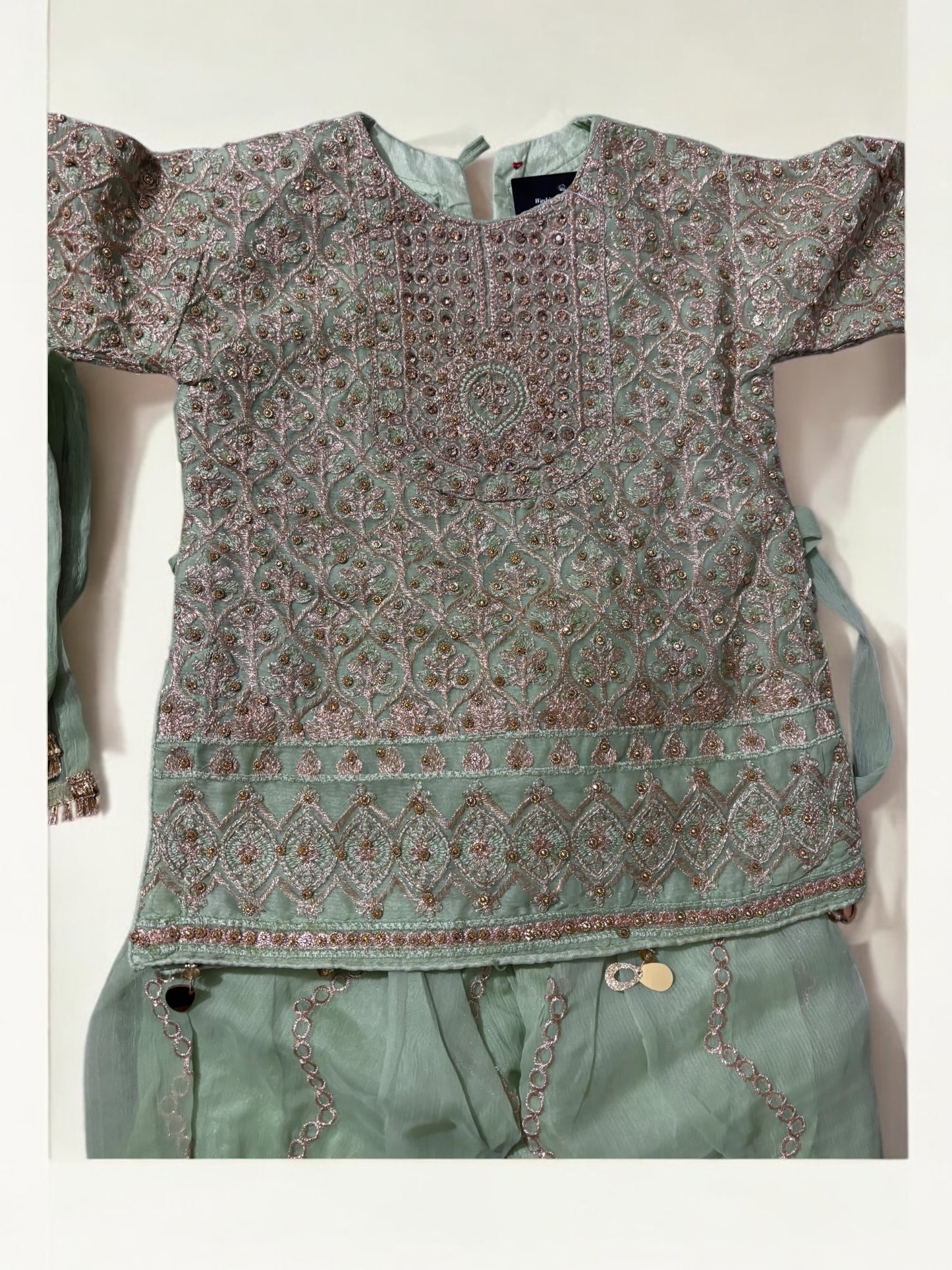 Traditional Designer Salwar Kameez for Little Girls - Elegant & Stylish Ethnic Wear- 201 - Saree Ghor Charlotte