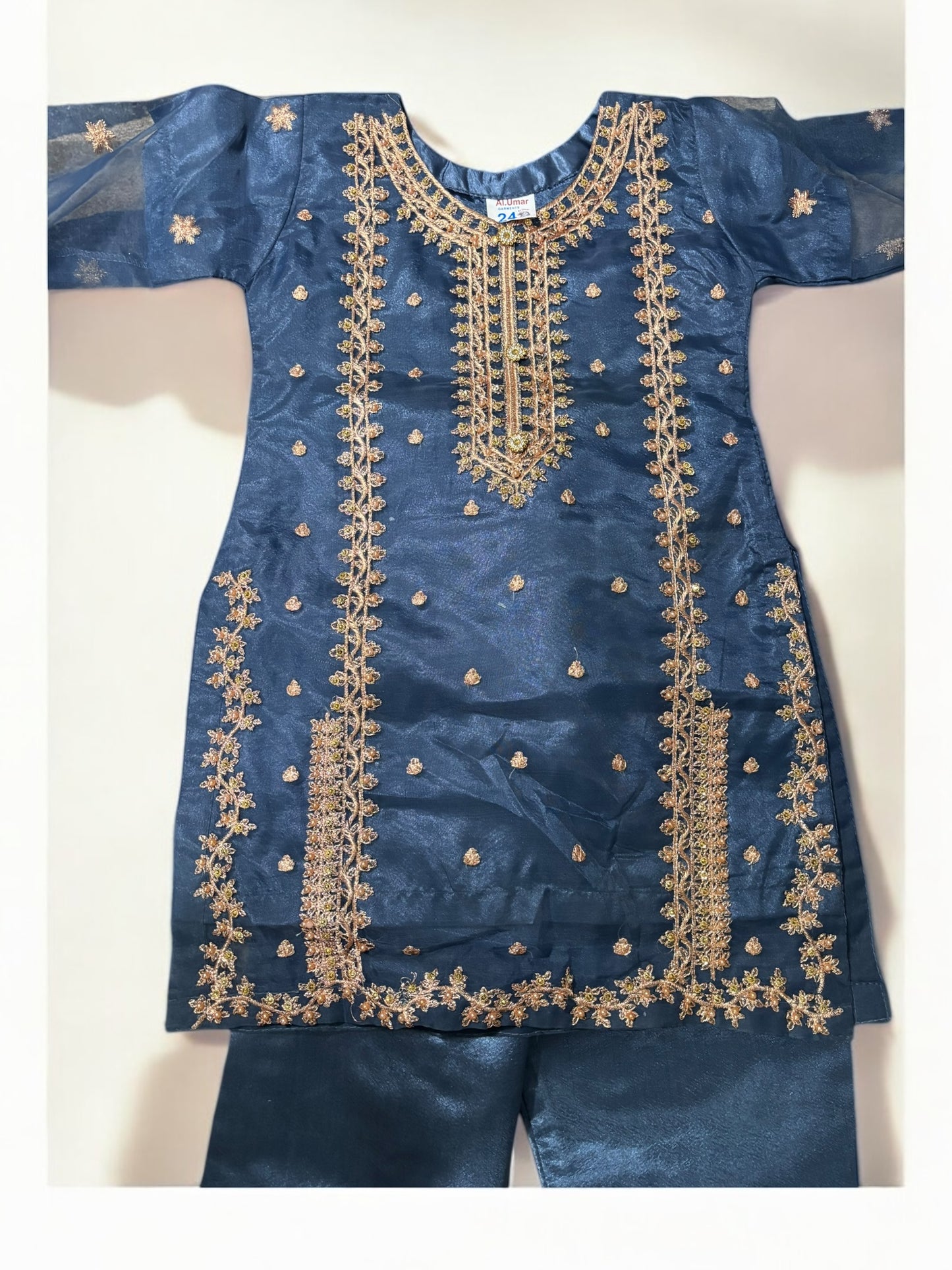 Traditional Designer Salwar Kameez for Little Girls - Elegant & Stylish Ethnic Wear- 202 - Saree Ghor Charlotte