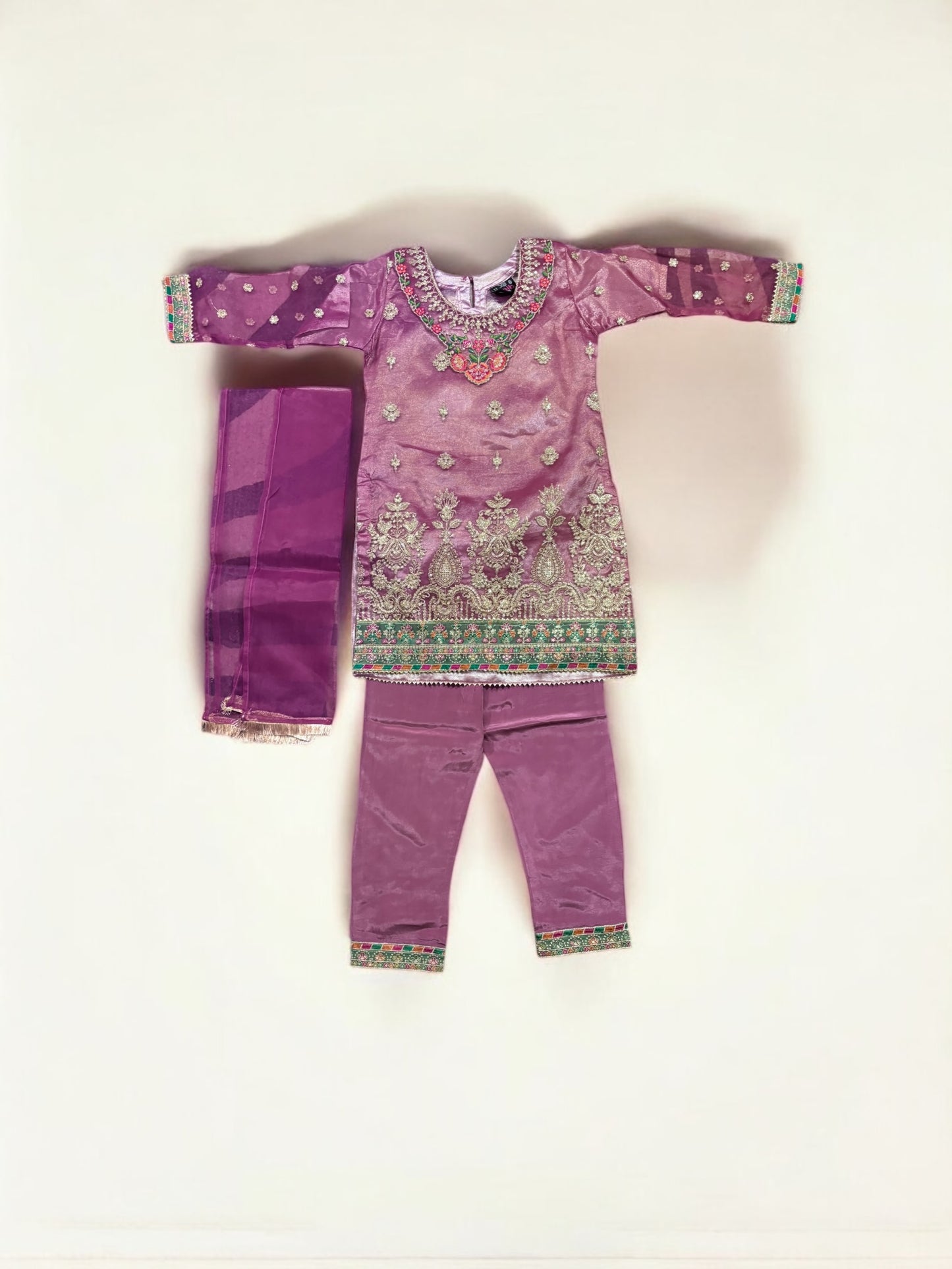 Traditional Designer Salwar Kameez for Little Girls - Elegant & Stylish Ethnic Wear- 211 - Saree Ghor Charlotte