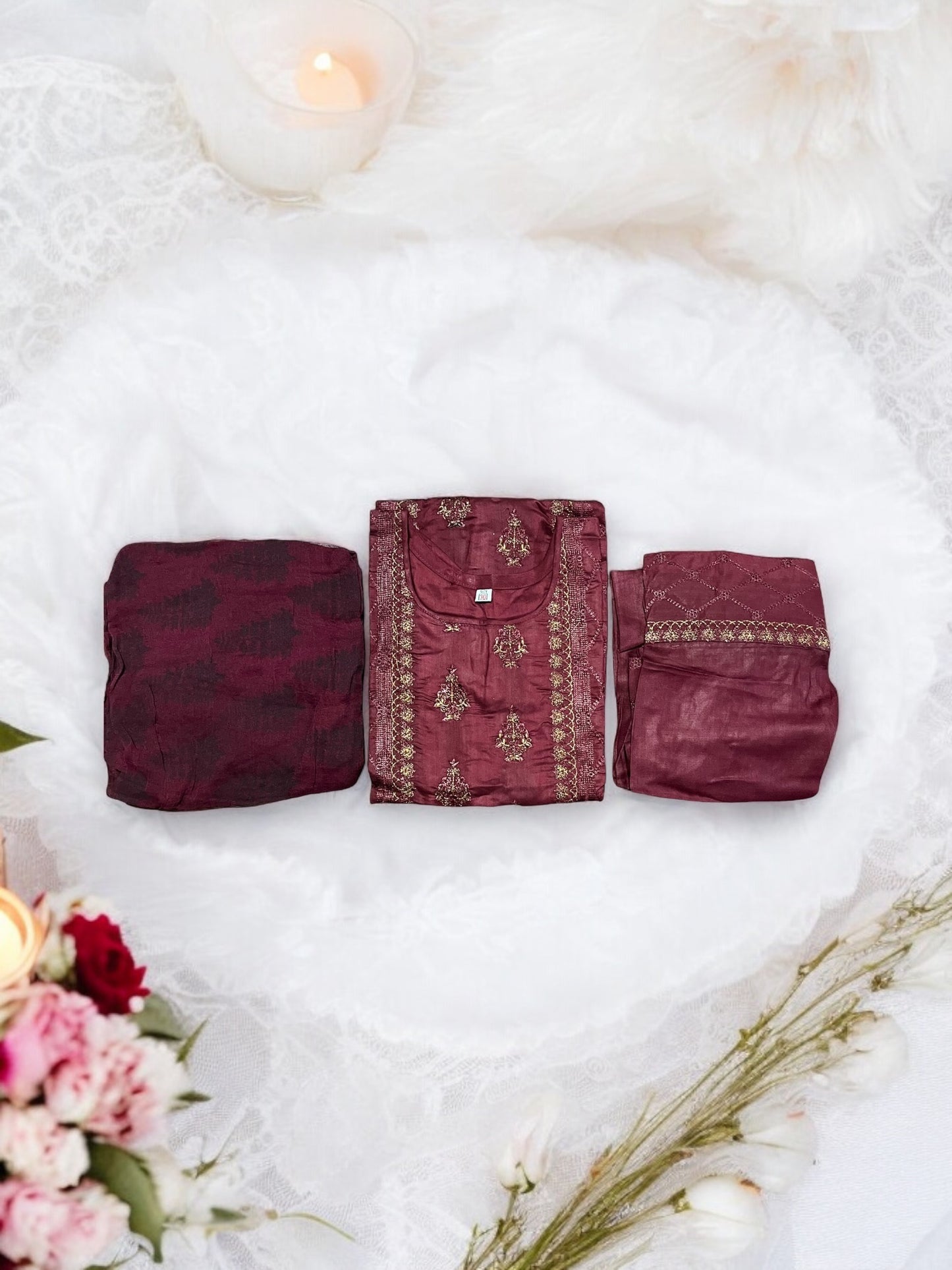 Traditional  Cotton Salwar Kameez Set for Girls, Cultural Wear for Kids, 10 - Saree Ghor Charlotte