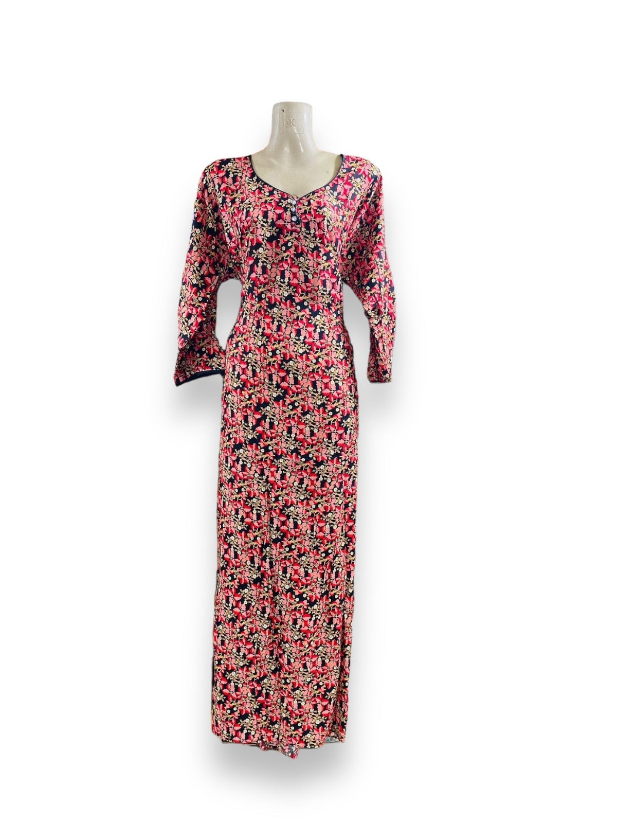 Traditional BD Linen Maxi with Matching Dupatta – Ethnic Wear for Women - 04 - Saree Ghor Charlotte