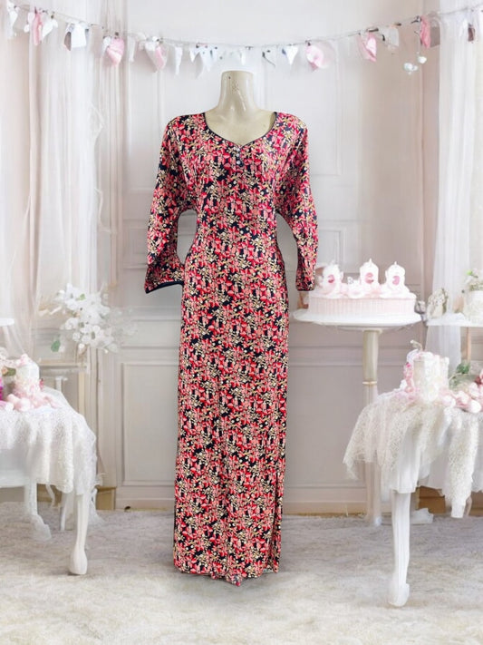 Traditional BD Linen Maxi with Matching Dupatta – Cultural Wear for Women, 04 - Saree Ghor Charlotte