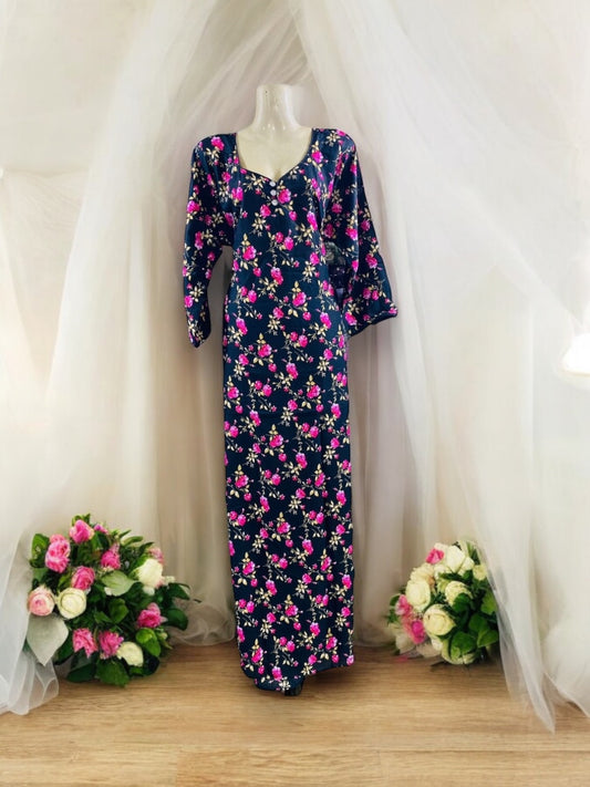 Traditional BD Linen Maxi with Matching Dupatta – Cultural Wear for Women, 09 - Saree Ghor Charlotte