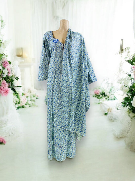 Traditional BD Linen Maxi with Matching Dupatta – Cultural Wear for Women,  106 - Saree Ghor Charlotte