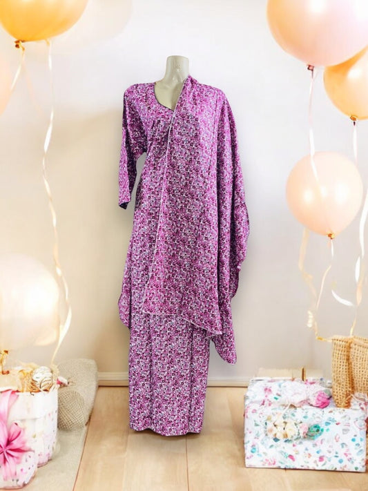 Traditional BD Linen Maxi with Matching Dupatta – Cultural Wear for Women,  115 - Saree Ghor Charlotte