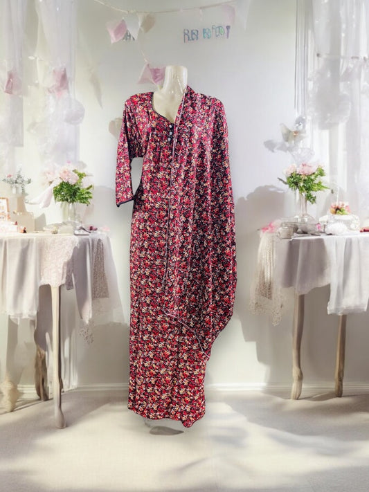 Traditional BD Linen Maxi with Matching Dupatta – Cultural Wear for Women, 117 - Saree Ghor Charlotte