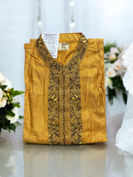 Men's Traditional Soft Cotton High Quality Kurta 12 - Saree Ghor Charlotte